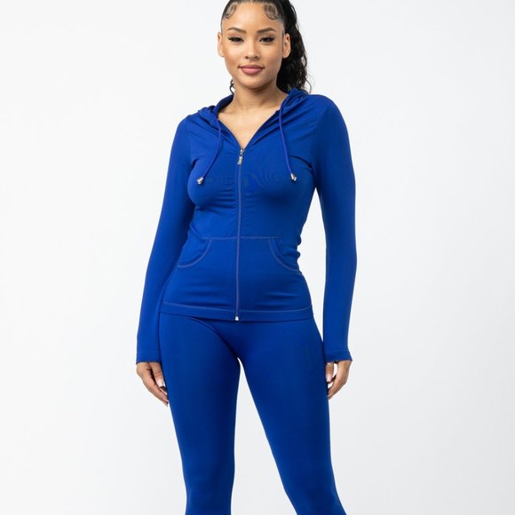 BRAND NEW!! Women's Seamless Jacket and Leggings Set! - Picture 1 of 8